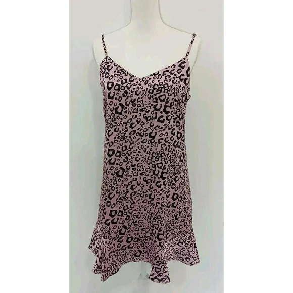 Aqua(brand) Pink  Leopard Print Mini Dress‎ Size Medium - Picture 2 of 9